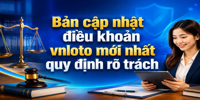 Bản cập nhật điều khoản vnloto mới nhất quy định rõ trách nhiệm của người chơi khi tham gia cá cược trực tuyến