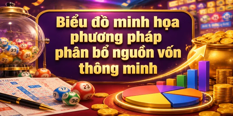 Biểu đồ minh họa phương pháp phân bổ nguồn vốn thông minh khi chơi lô đề online