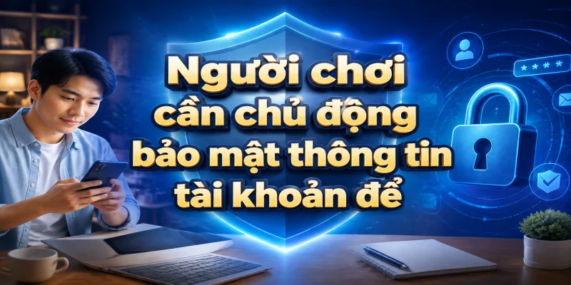 Người chơi cần chủ động bảo mật thông tin tài khoản để tránh các rủi ro phát sinh ngoài ý muốn.