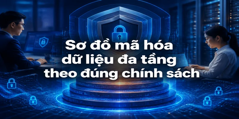 Sơ đồ mã hóa dữ liệu đa tầng theo đúng chính sách bảo mật vnloto được vận hành tự động